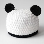 Čepička pro miminko Panda háčkovaná čepička pro miminko panda